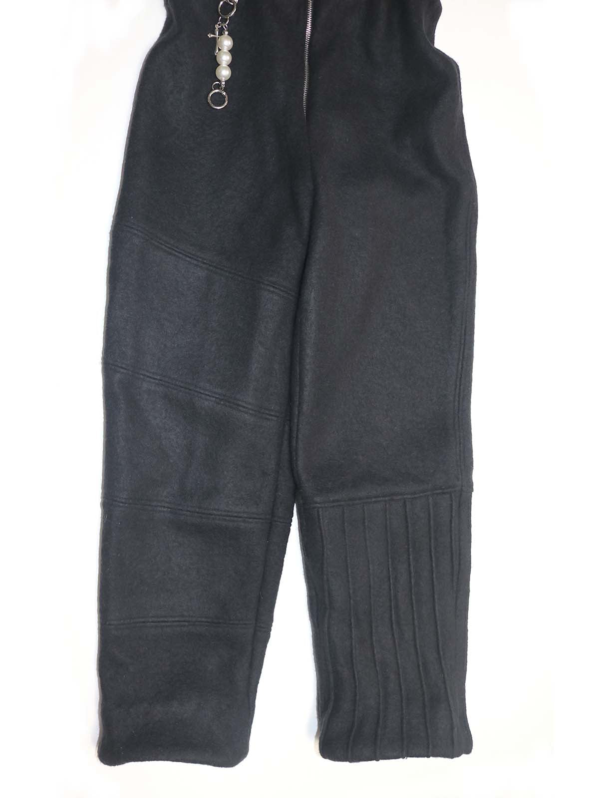 HIGH RISE SLIM FIT FLEECE OVERALLS