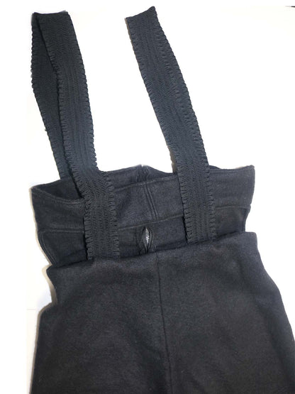 HIGH RISE SLIM FIT FLEECE OVERALLS