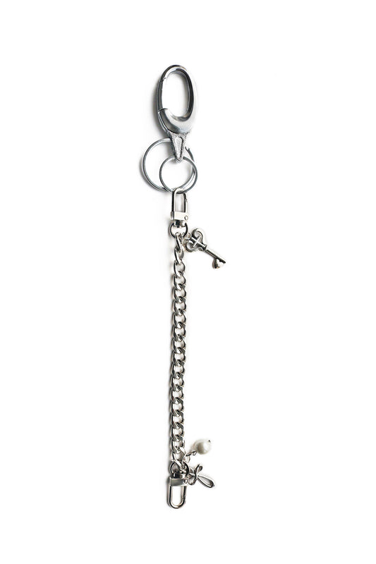 HEART KEY : CROSS : PEARL CHAIN KEYCHAIN