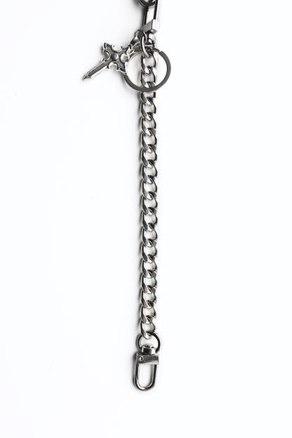 GOTHIC CROSS CHAIN KEYCHAIN