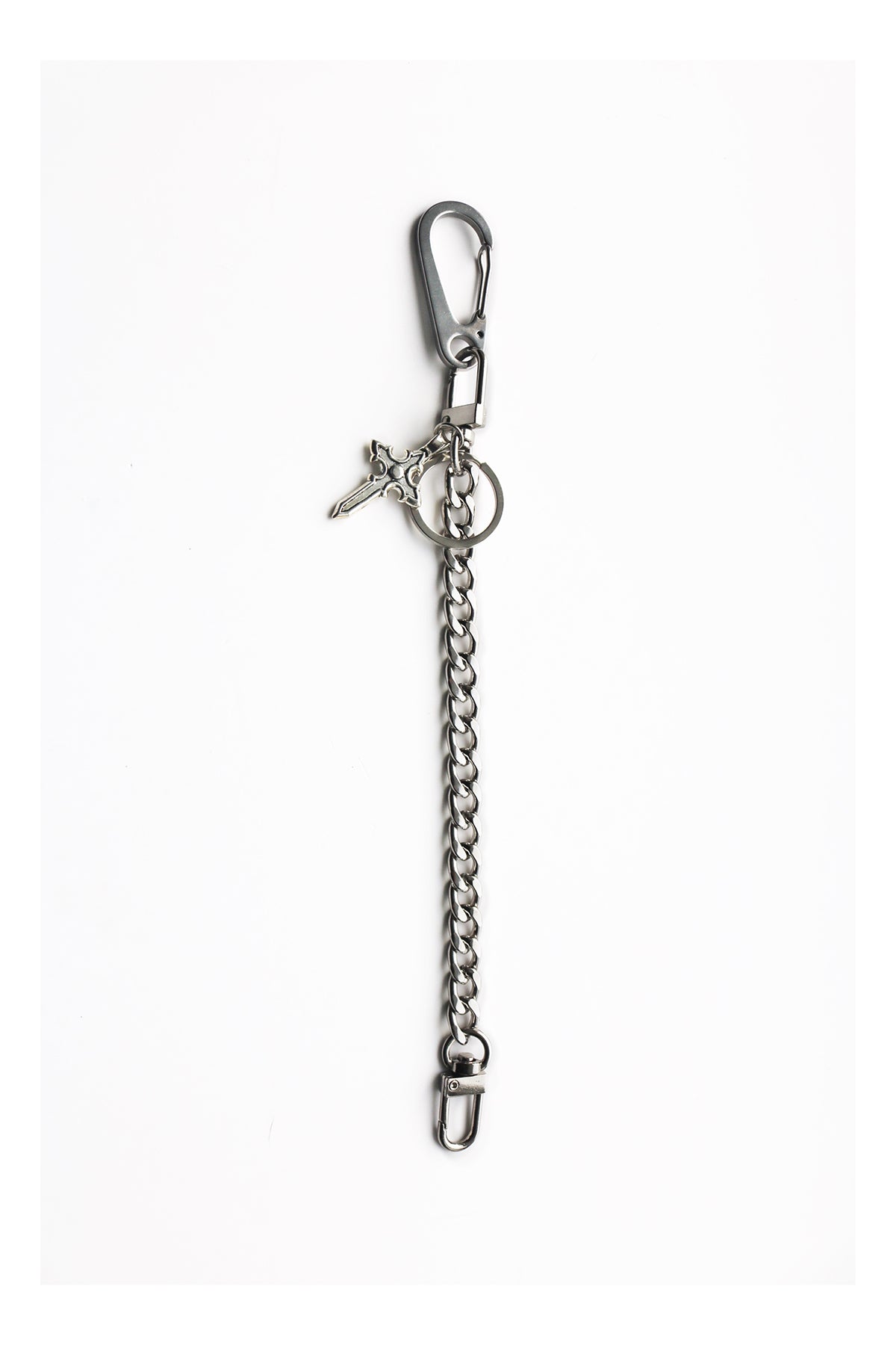 GOTHIC CROSS CHAIN KEYCHAIN