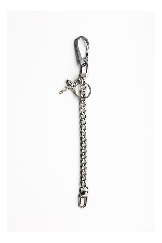 GOTHIC CROSS CHAIN KEYCHAIN