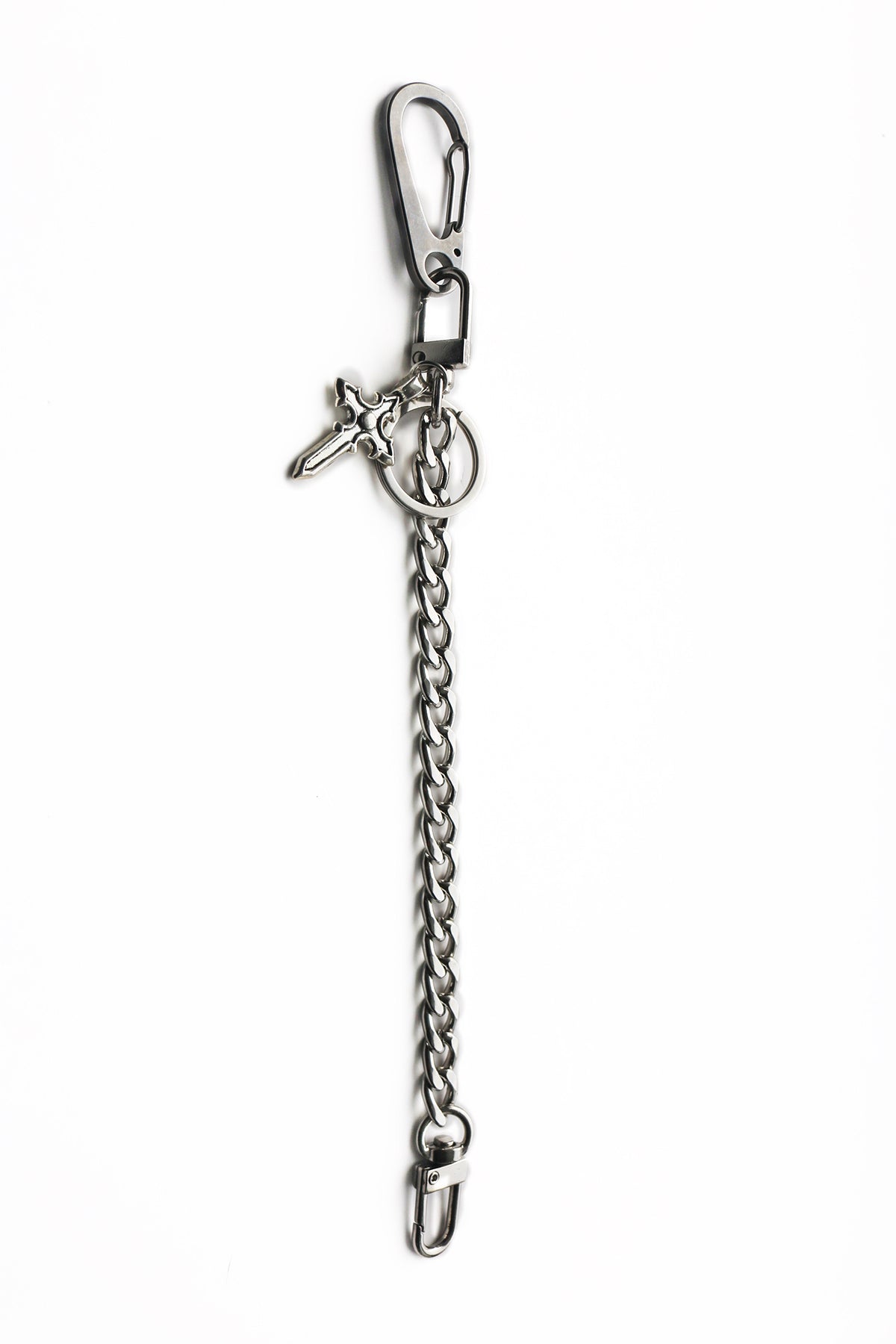 GOTHIC CROSS CHAIN KEYCHAIN