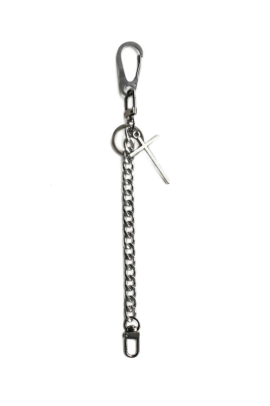 CLEAN CROSS CHAIN KEYCHAIN