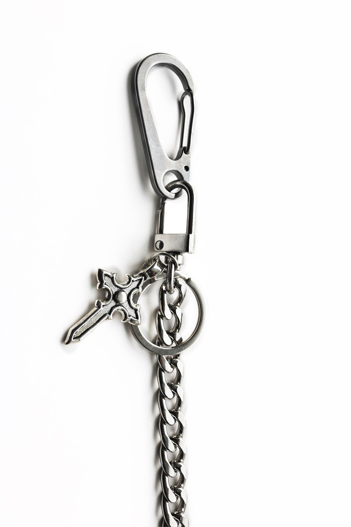 GOTHIC CROSS CHAIN KEYCHAIN