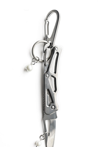 DOUBLE PEARL POCKET KNIFE KEYCHAIN