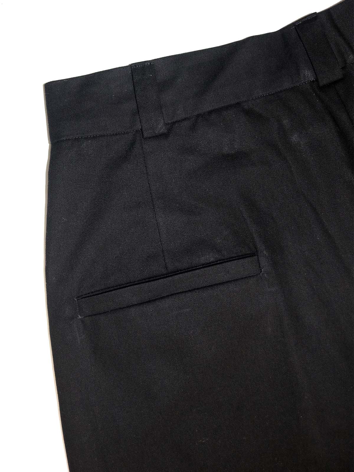 LOW RISE CLASSIC STRAIGHT LEG BLACK TROUSERS