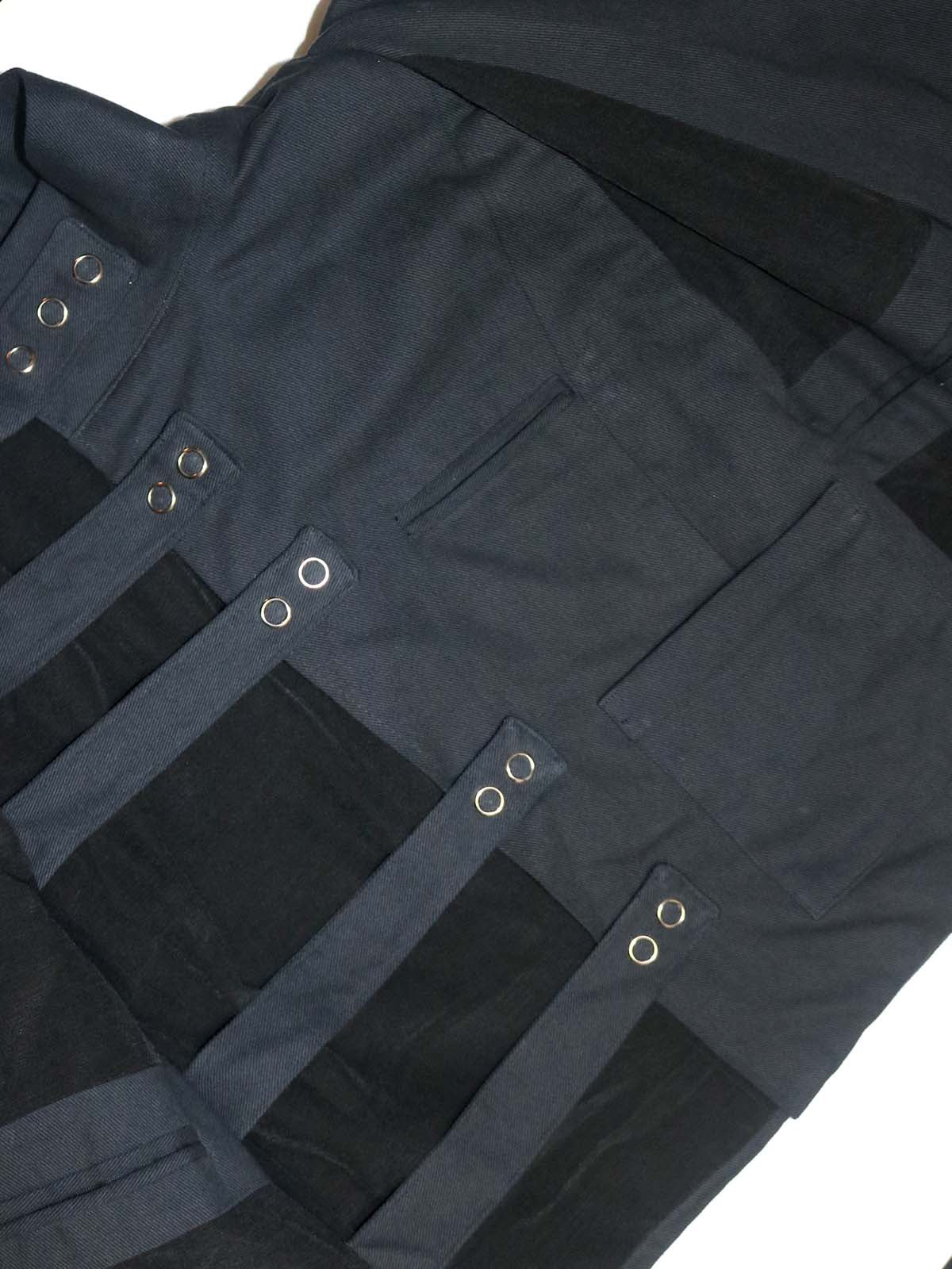 ASYMMETRICAL DOUBLE LAYERED SNAP BUCKLE JACKET